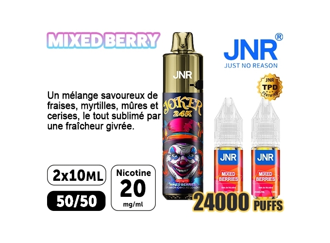 JNR JOKER 24 K MIXED BERRY 20 MG