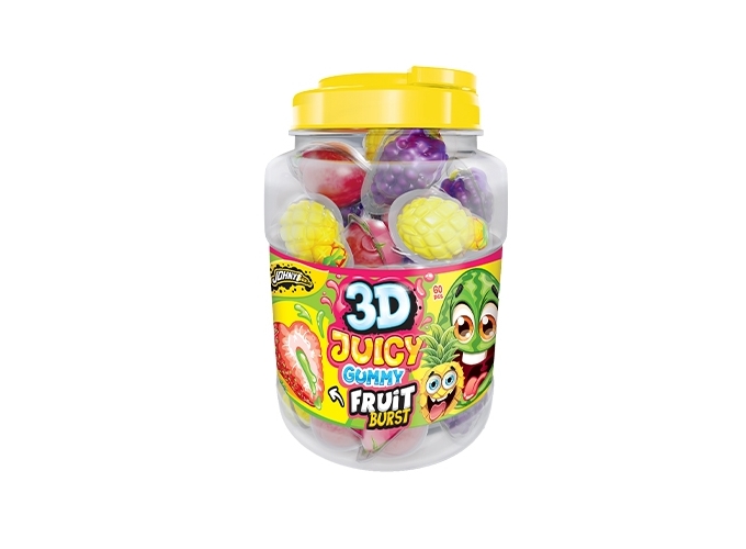 JOHNY BEE  3D JUICY GUMMY FRUITS (60)