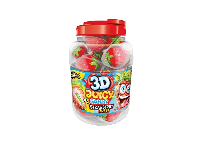 JOHNY BEE  3D JUICY GUMMY STRAWBERRY (60)