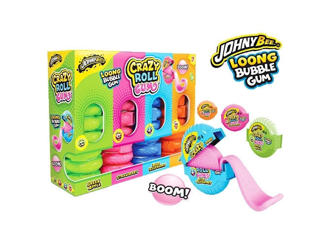 JOHNY BEE  CRAZY ROLL GUM (PRES. 36)