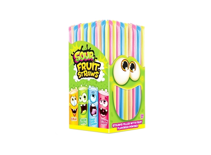 JOHNY BEE  SOUR FRUIT STRAWS (PRES. 250)