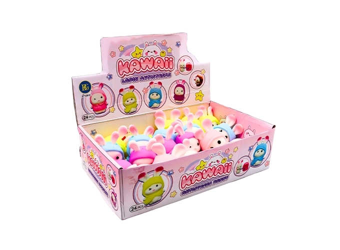 KAWAI ANTISTRESS LAPIN 8CM 4 COUL. ASS. (BTE.24)