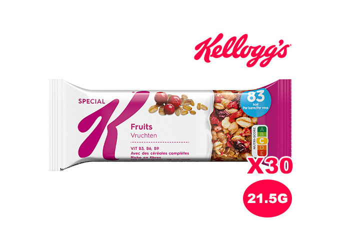 KELLOG'S BARRE SPECIAL K FRUITS ROUGES 21.5gr (30)