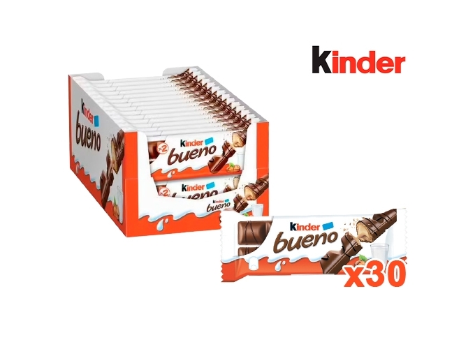 KINDER BUENO PACK 2 BARRES (30)