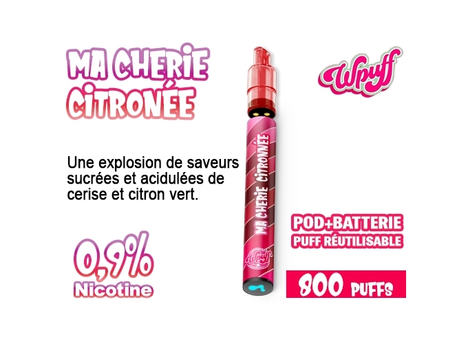 KIT 2.0 BATTERIE 1 POD CHERIE CITRONNÉE  0.9% (10)