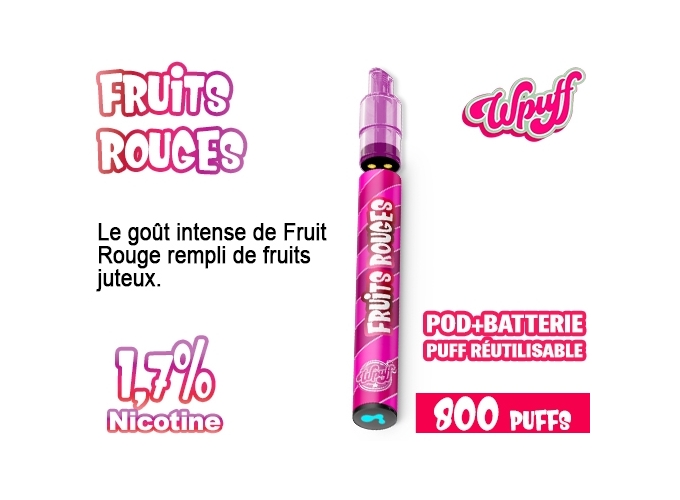 KIT 2.0 BATTERIE   1 PODS FRUITS ROUGES 1.7%  (10)