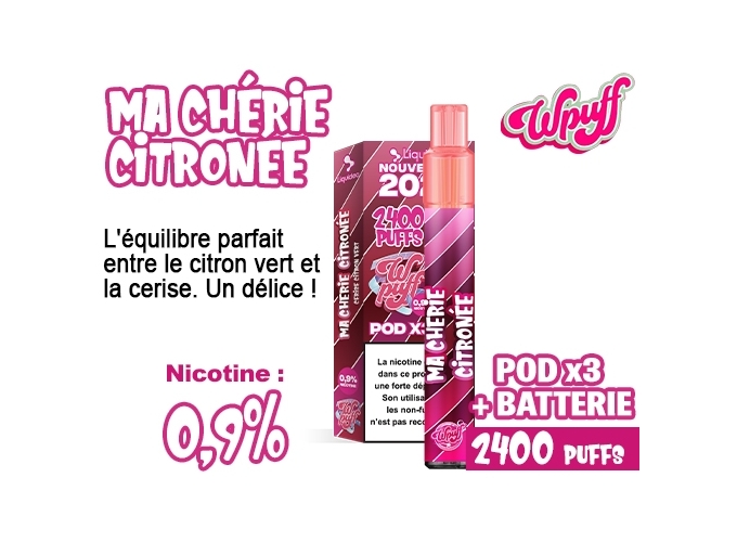 KIT 2.0 BATTERIE  3 POD CHERIE CITRON 0.9%