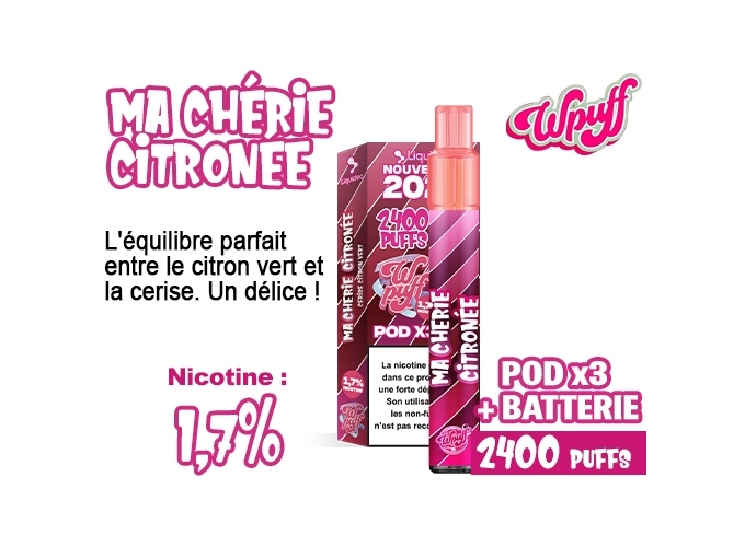 KIT 2.0 BATTERIE  3 POD CHERIE CITRON 1.7%