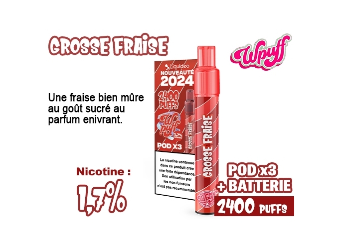 KIT 2.0 BATTERIE  3 POD GROSSE FRAISE 1.7%