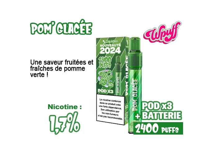 KIT 2.0 BATTERIE  3 POD POMME GLACE 1.7%