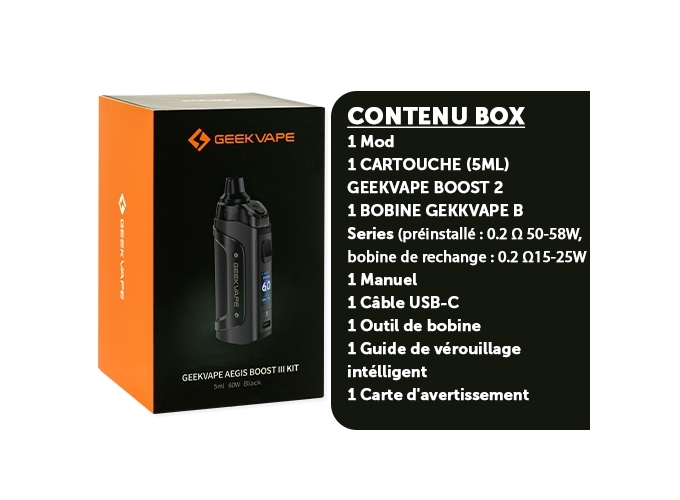 KIT AEGIS BOOST 3 GEEKVAP BLACK