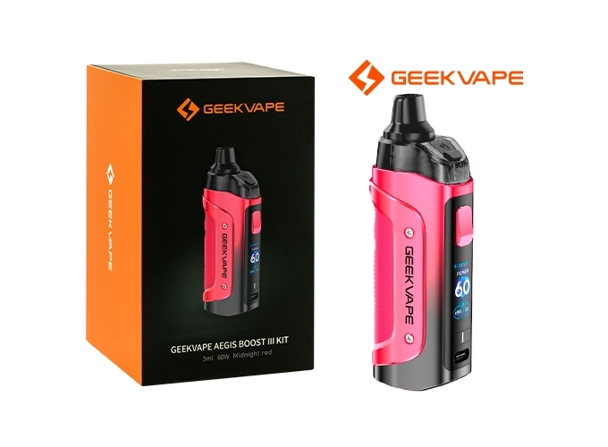 KIT AEGIS BOOST 3 GEEKVAP MIDNIGHT RED