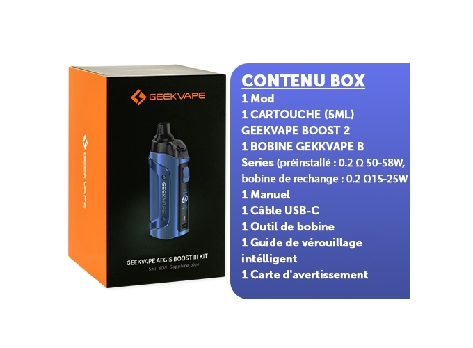KIT AEGIS BOOST 3 GEEKVAP SAPPHIRE BLUE