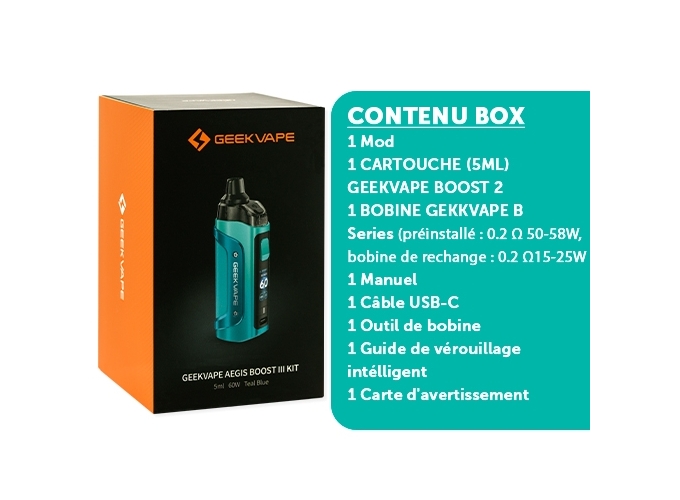 KIT AEGIS BOOST 3 GEEKVAP TEAL BLUE