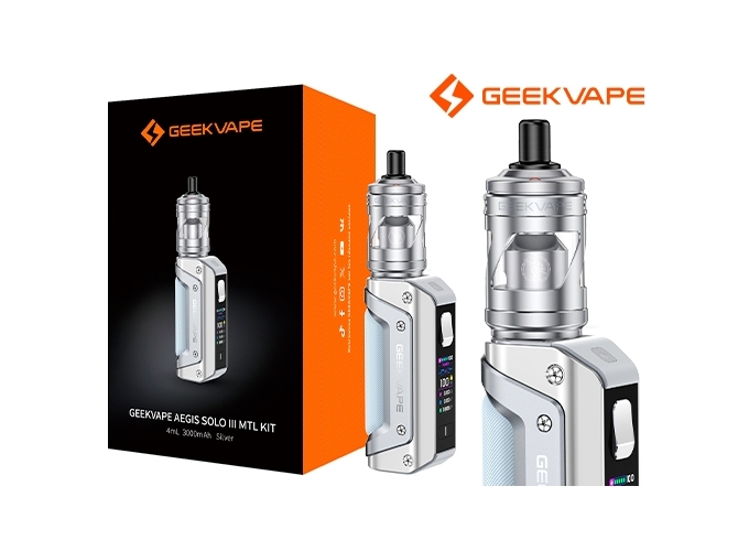 KIT AEGIS SOLO 3 MTL GEEKVAP SILVER