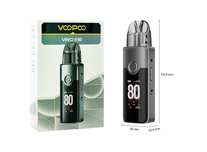 KIT ARGUS E80 3000 mha VOOPOO   GRIS METAL
