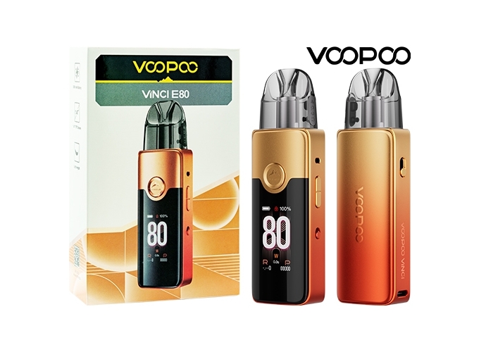 KIT ARGUS E80 3000 mha VOOPOO   ORANGE ET ROUGE