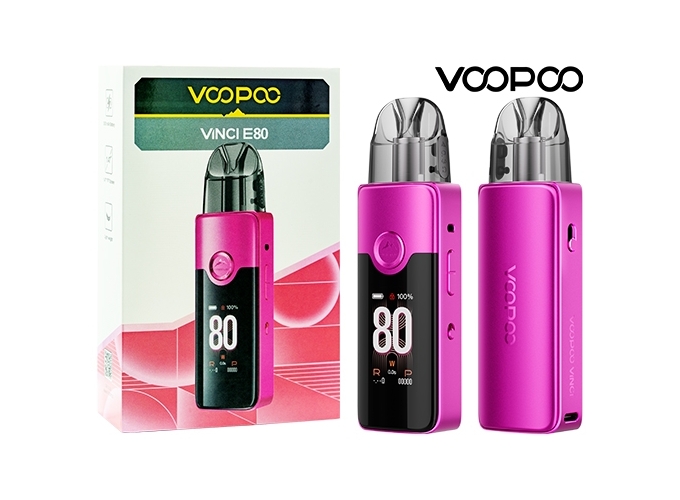 KIT ARGUS E80 3000 mha VOOPOO   ROSE ET ROUGE