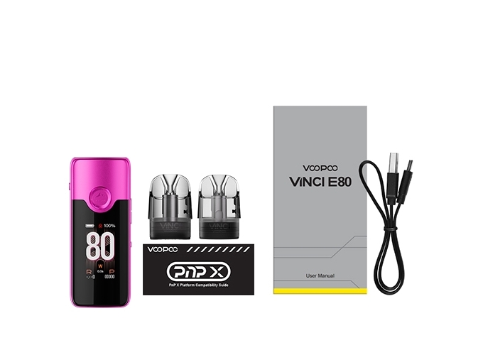 KIT ARGUS E80 3000 mha VOOPOO   ROSE ET ROUGE