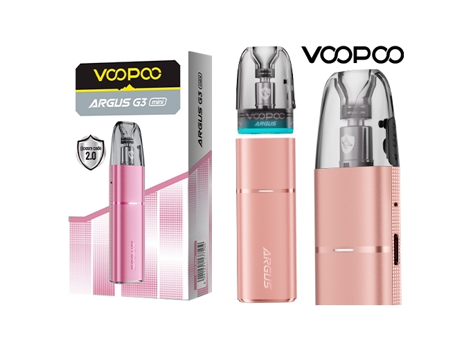 KIT ARGUS G3 MINI 1350 mha VOOPOO   ROSE OR