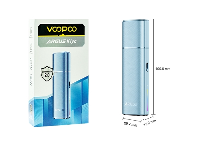 KIT ARGUS KLIC 1350 mha VOOPOO   BLEUE