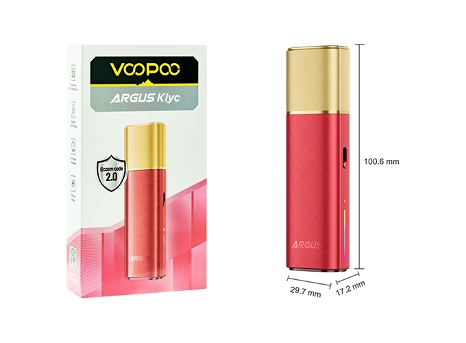 KIT ARGUS KLIC 1350 mha VOOPOO   ROUGE ET OR