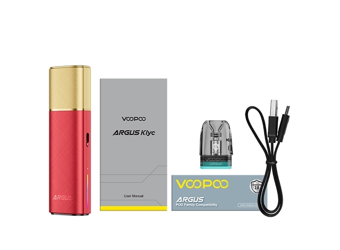 KIT ARGUS KLIC 1350 mha VOOPOO   ROUGE ET OR