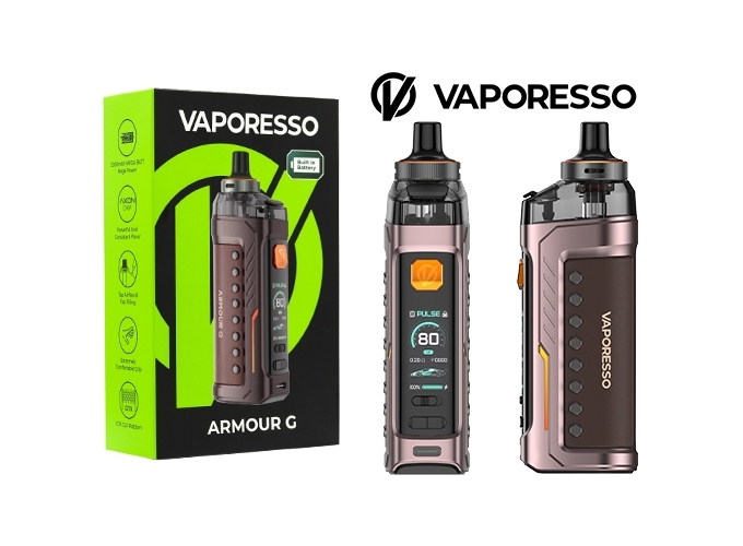 KIT ARMOUR G MTL VAPORESSO 3000 MHA MARRON