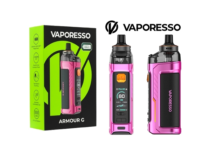 KIT ARMOUR G MTL VAPORESSO 3000 MHA ROSE