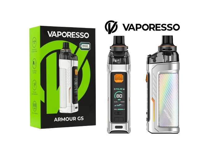 KIT ARMOUR GS DTL VAPORESSO GRISE ( SS ACCU)