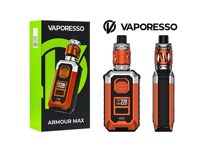 KIT ARMOUR MAX VAPORESSO ORANGE ( sans accus)