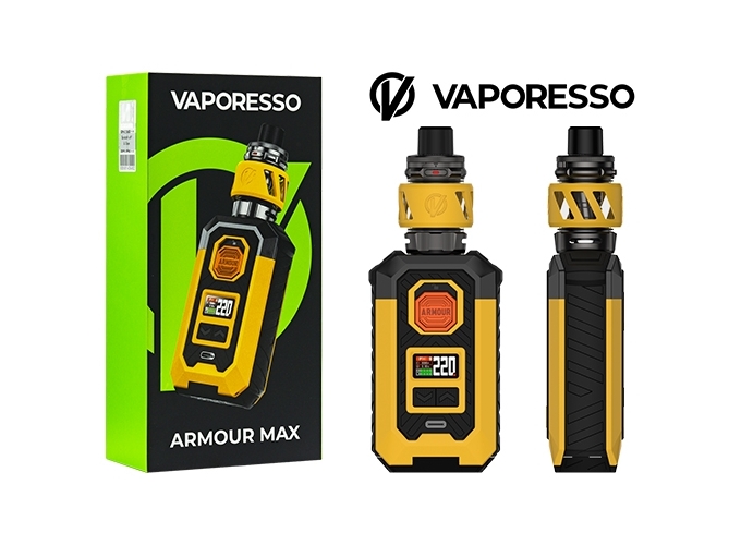 KIT ARMOUR MAX VAPORESSO YELLOW ( sans accus)