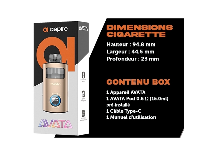 KIT AVATA ASPIRE 15 ML BROWN