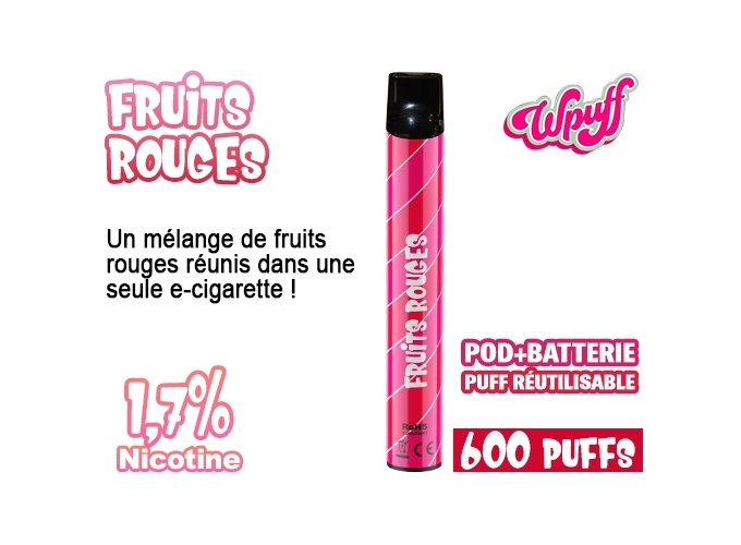 KIT BATTERIE  1 PODS FRUITS ROUGES 1.7%  (10)