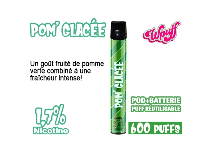 KIT BATTERIE  1 PODS POM' GLACÉE 1.7%  (10)