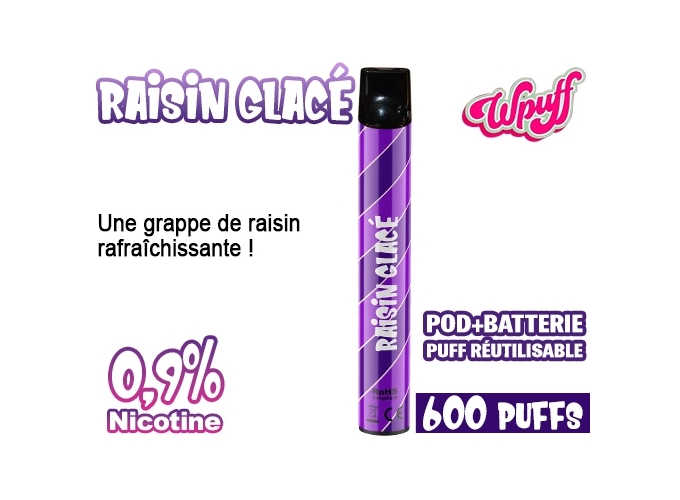 KIT BATTERIE  1 PODS RAISIN 0.9%  (10)
