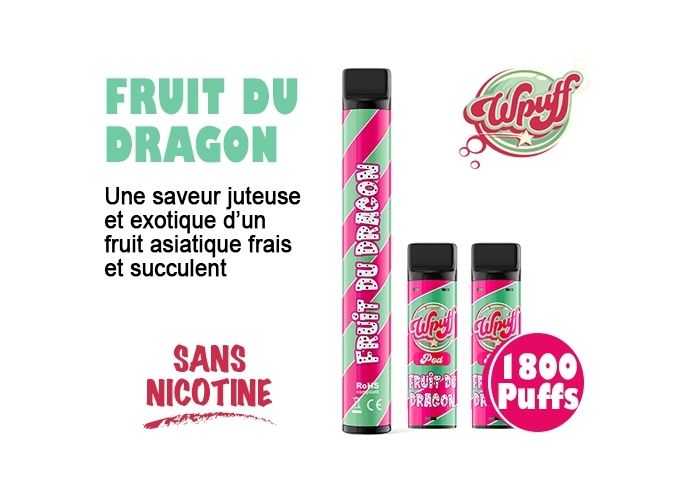 KIT BATTERIE 3 PODS FRUITS DU DRAGON 00 MG (5)