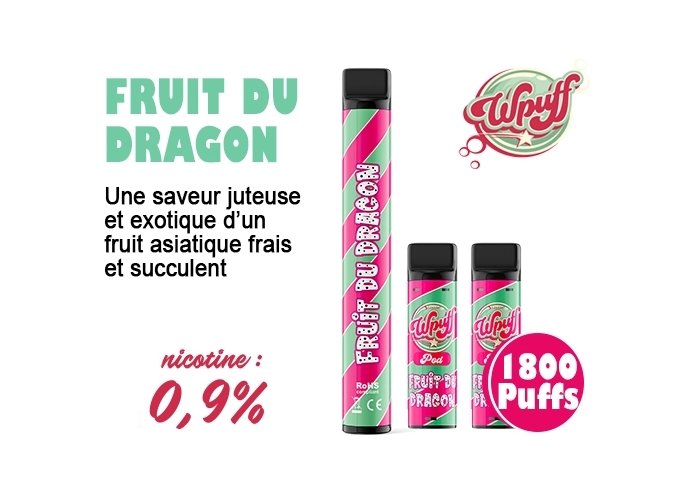 KIT BATTERIE 3 PODS FRUITS DU DRAGON 09 MG (5)