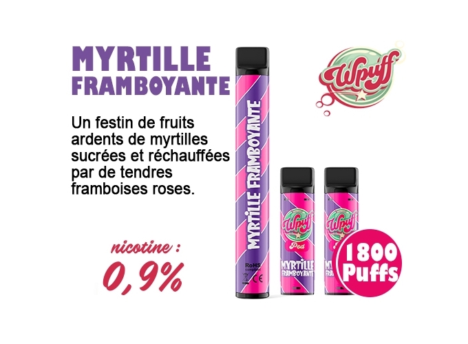 KIT BATTERIE  3 PODS MYRTILLE FRAMBOYANTE 09 MG 5