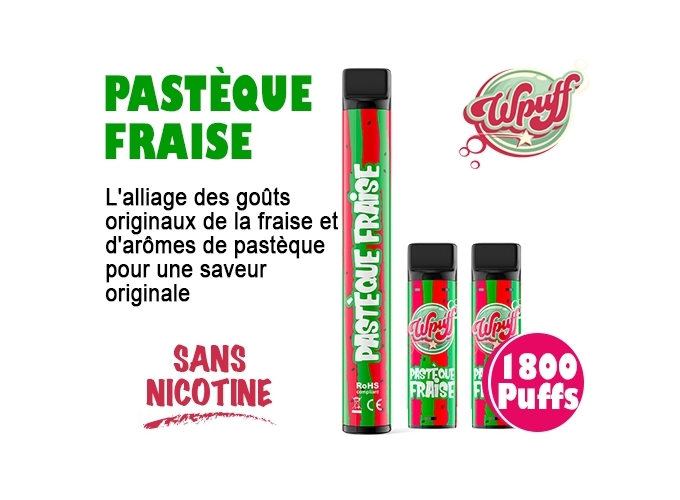 KIT BATTERIE 3 PODS PASTÉQUE FRAISE 00 MG (5)