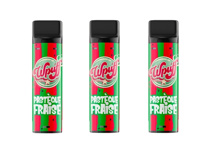 KIT BATTERIE 3 PODS PASTÉQUE FRAISE 09 MG (5)
