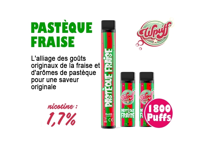 KIT BATTERIE 3 PODS PASTÉQUE FRAISE 17 MG (5)