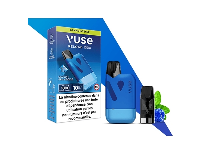 KIT BOX RELOAD 1000 FRAMBOISE 10 MG