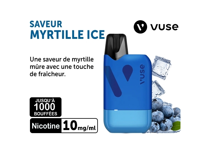 KIT BOX RELOAD 1000 MYRTILLE ICE 10 MG