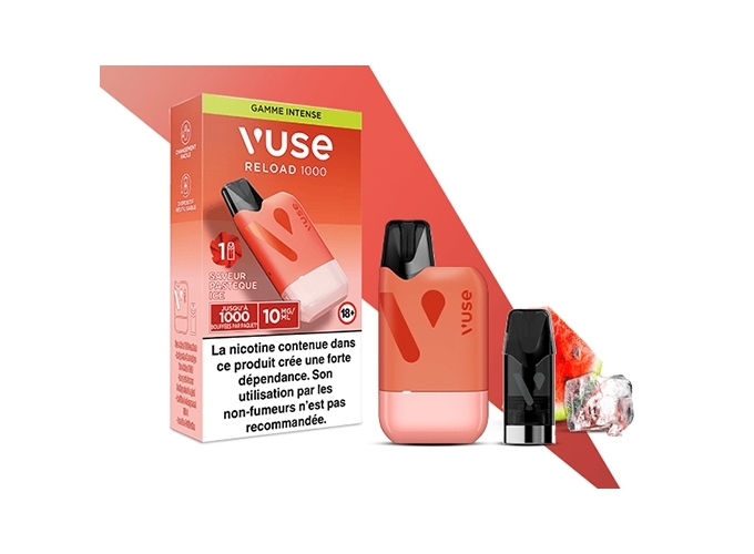 KIT BOX RELOAD 1000 PASTEQUE ICE 10 MG