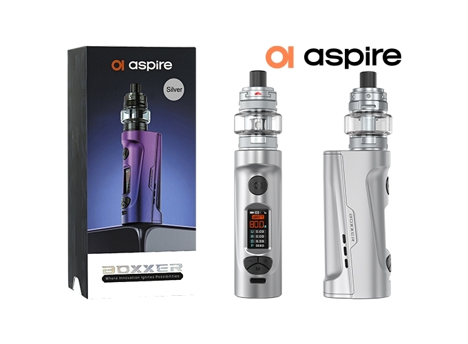 KIT BOXXER ASPIRE SILVER (accu non fourni)