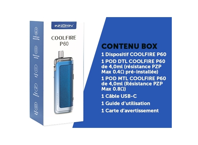 KIT COOL FIRE P60 INNOKIN SILVER