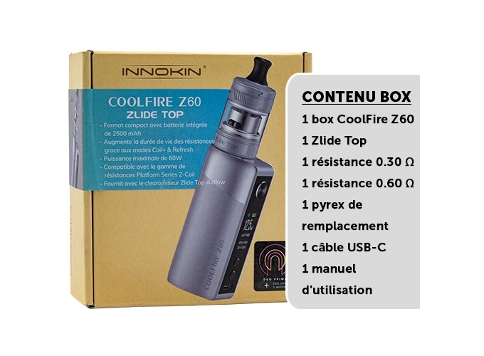 KIT COOLFIRE Z60 INNOKIN SILVER