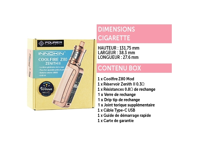 KIT COOLFIRE Z80 INNOKIN ROSE