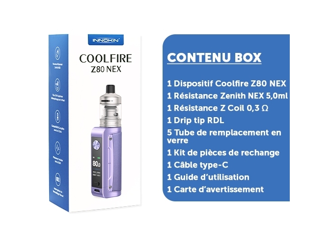 KIT COOLFIRE Z80 NEXT INNOKIN PURPLE